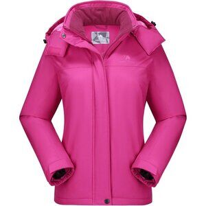 Women's pink Ski Jacket Winter Waterproof Female Jacket